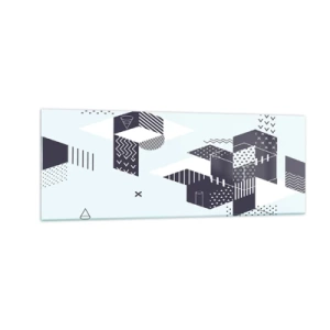 Üveg kép - Lélekben a matematika - 140x50 cm