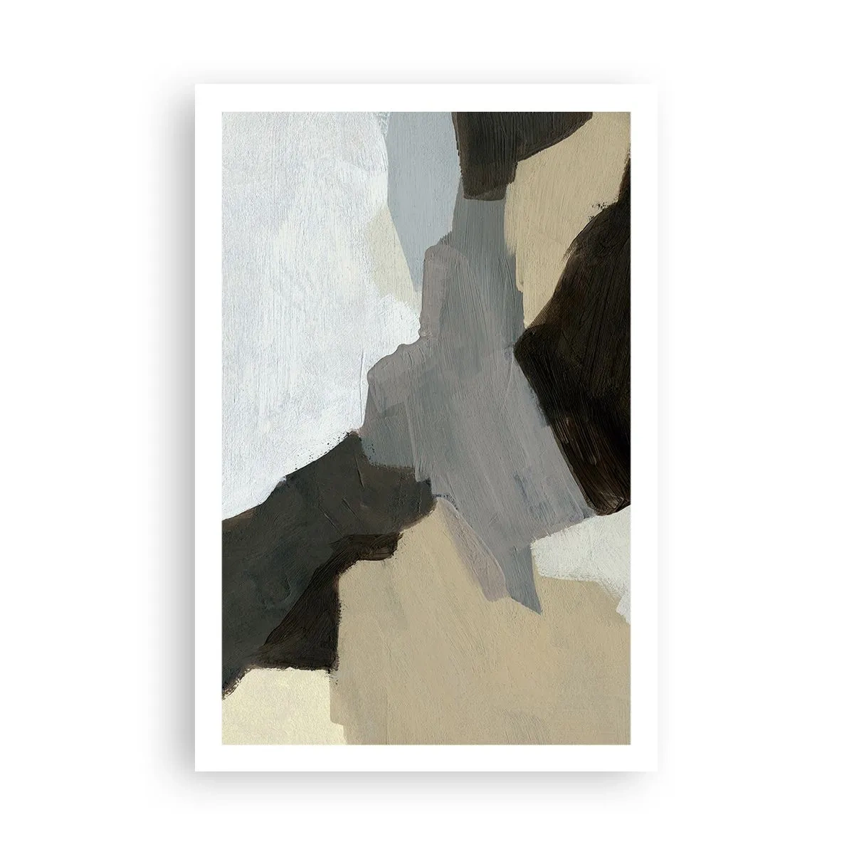 Poszter - Absztrakció: a szürke elválasztásai - 61x91 cm
