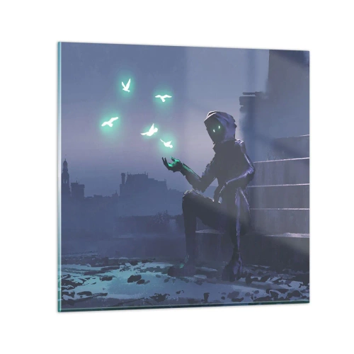 Üveg kép - Az élet vissza fog térni - 40x40 cm