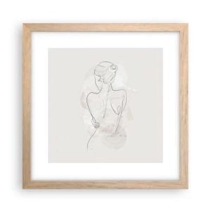 Poszter világos tölgy keretben - Mint egy érzékeny hangszer - 30x30 cm