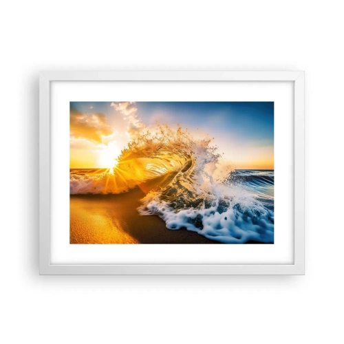 Poszter fekete keretben - Játék a homokban - 40x30 cm