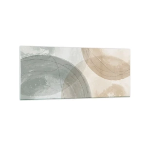 Üveg kép - világok behatolása - 120x50 cm