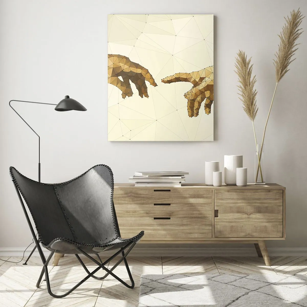 Üveg kép - Isteni geometria - 50x70 cm