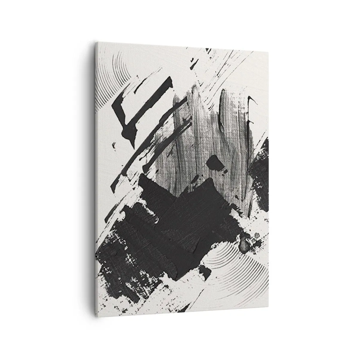 Vászonkép - Absztrakció - a fekete kifejezése - 50x70 cm