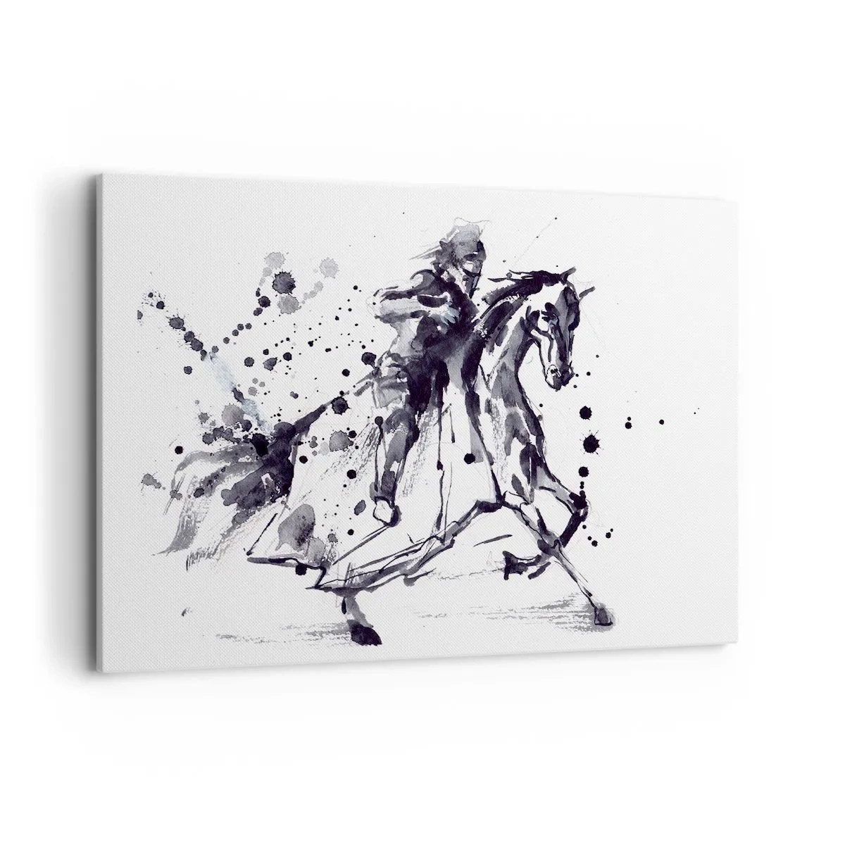 Vászonkép - Fekete lovag - 100x70 cm