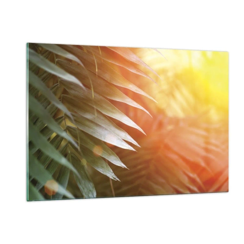 Üveg kép - Reggel a dzsungelben - 120x80 cm