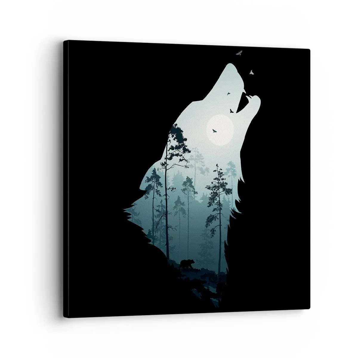 Vászonkép - Az erdei éjszaka hangja - 30x30 cm