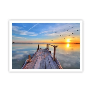 Poszter - Menj egyenesen a nap felé - 100x70 cm