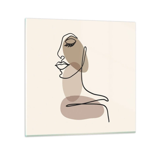 Üveg kép - Egy bizonyos szépségvonal - 30x30 cm