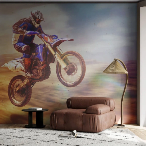 Öntapadós Fotótapéta Deluxe Sticker - Motoros szédülés - Motocross, Sport, Motorkerékpáros - 100x70 cm