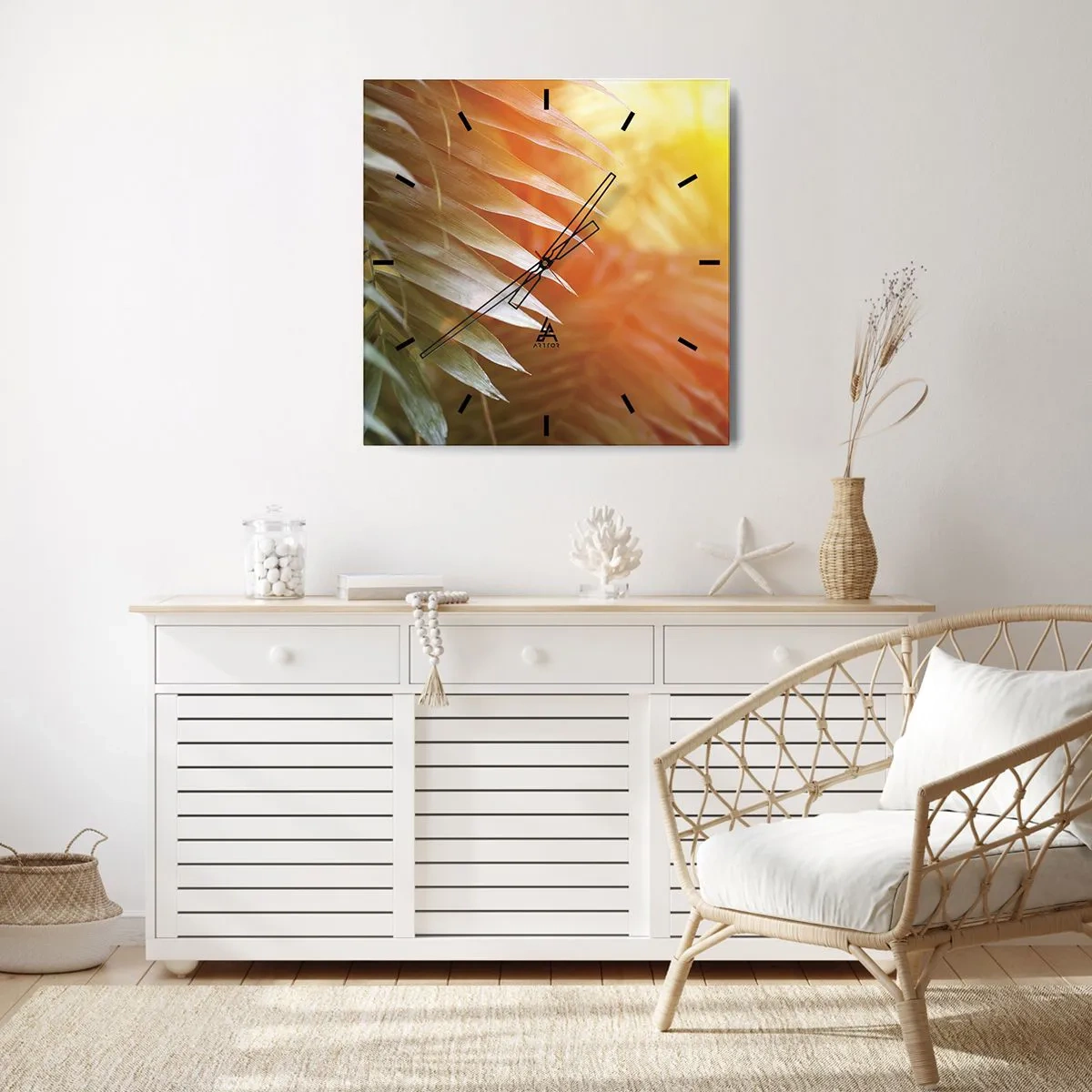 Falióra, Óra - Reggel a dzsungelben - 30x30 cm