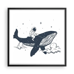 Poszter fehér keretben - Egy kozmikus kaland - 50x50 cm