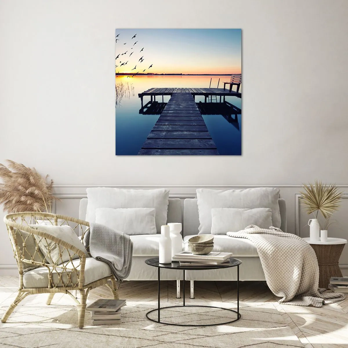 Üveg kép - Jó nap volt - 40x40 cm