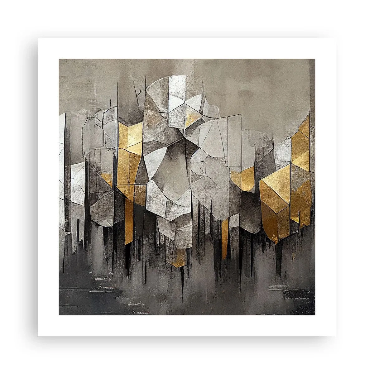 Poszter - Kompozíció jégből és fényből - 50x50 cm