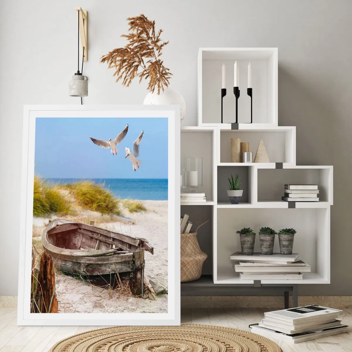 Poszter fekete keretben - Szélben fürödve - 30x40 cm