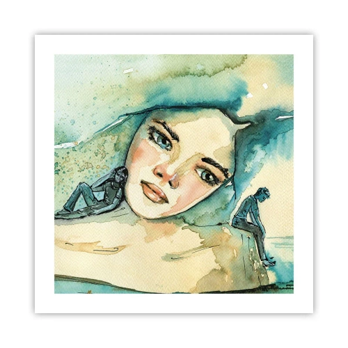 Poszter - Am I blue? - 50x50 cm
