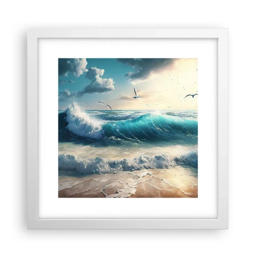 Poszter fekete keretben - Zaj csak neked - 30x30 cm