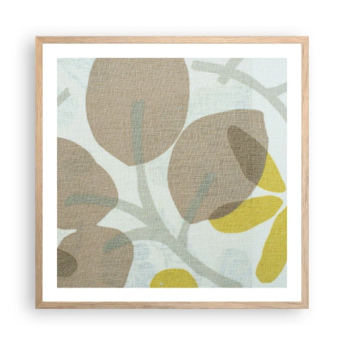 Poszter világos tölgy keretben - Kompozíció a napsütésben - 60x60 cm