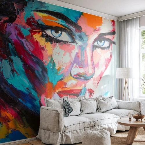 Fotótapéta Premium Canvas - Az első titkunk - Egy nő portréja, Arc, Darab - 500x350 cm