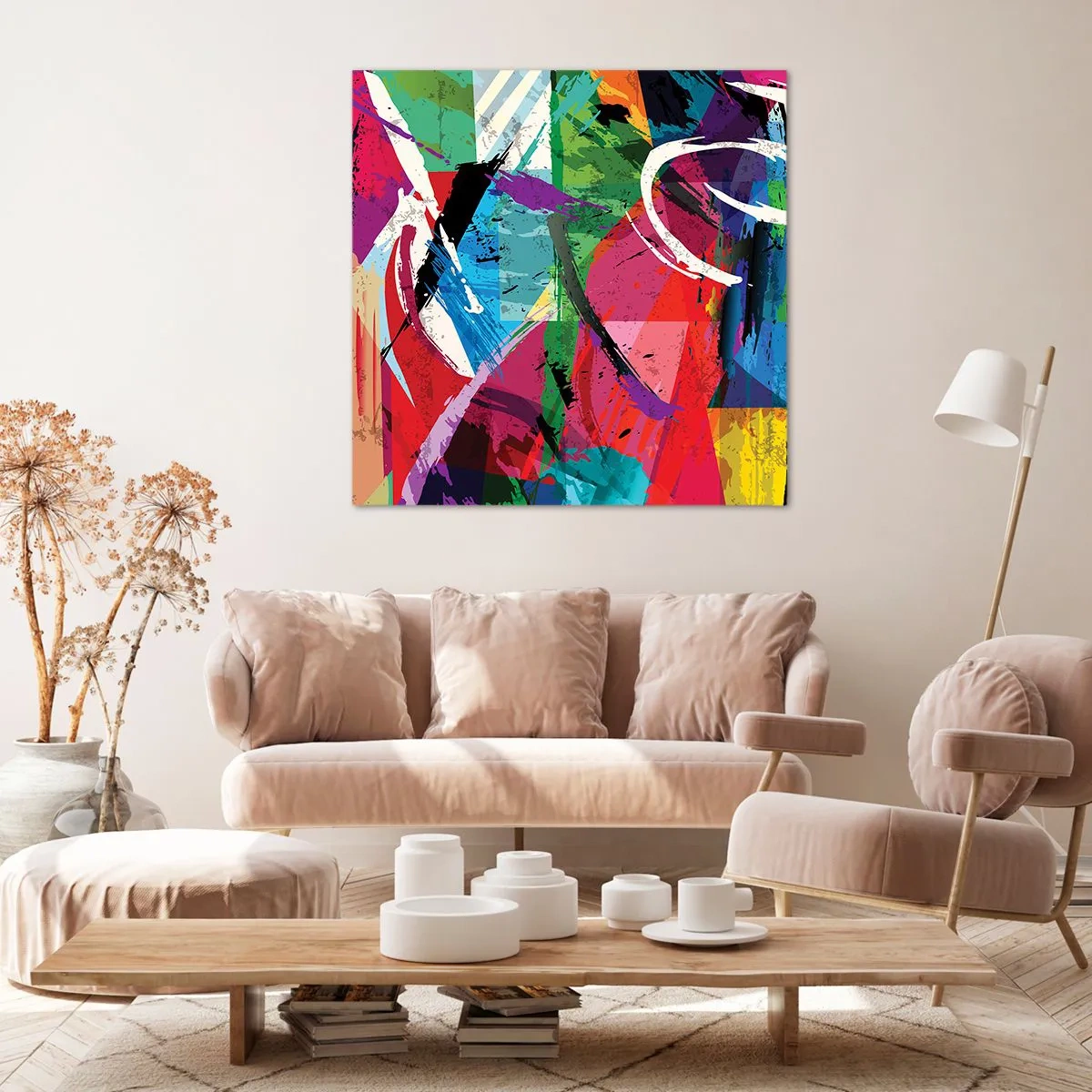 Vászonkép - Gyorsan, élénken és ugrálva - 40x40 cm