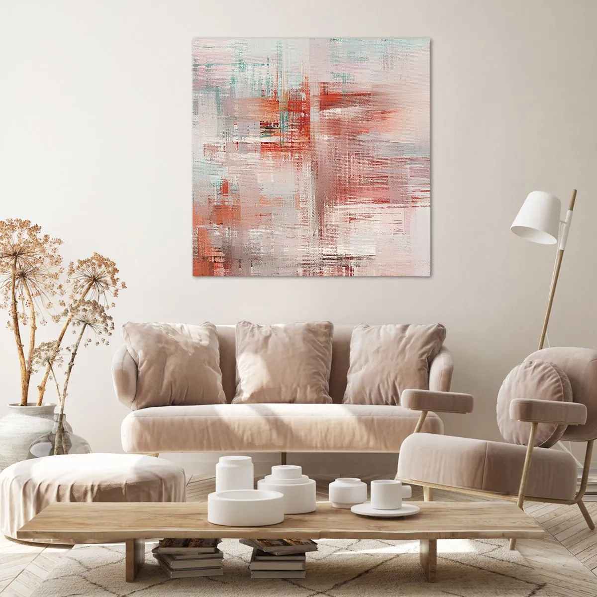 Vászonkép - Ködös. De rózsaszín - 60x60 cm