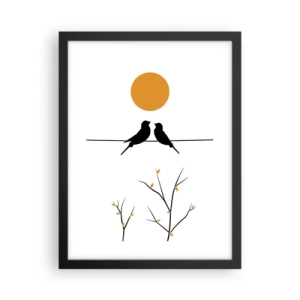 Poszter fehér keretben - Fülemüle este - 30x40 cm