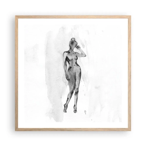 Poszter világos tölgy keretben - A nőiesség ideáljának nyomában - 60x60 cm