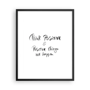 Poszter fehér keretben - Hogyan élj? - 40x50 cm