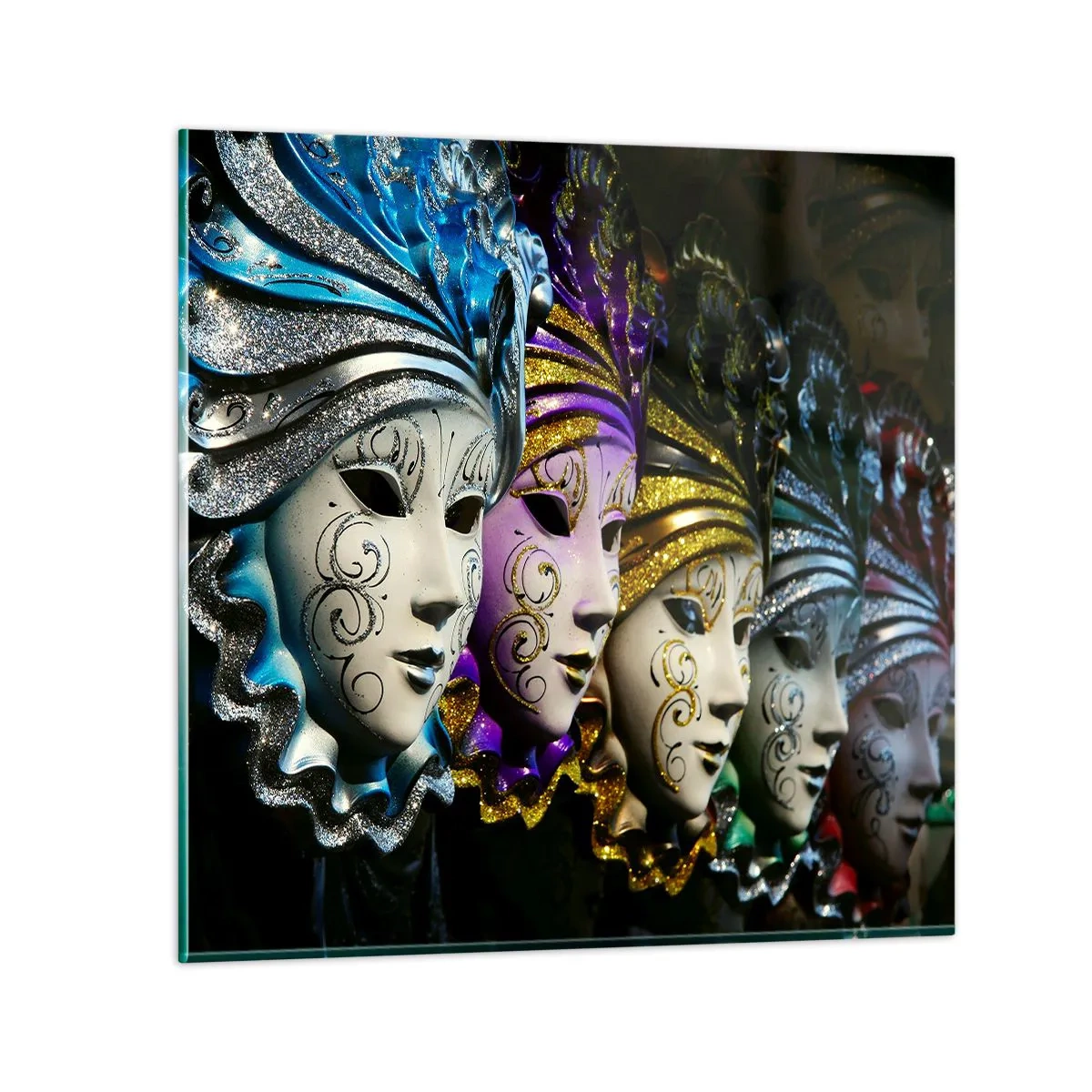 Üveg kép - Rejtély aranyban és ezüstben - 60x60 cm