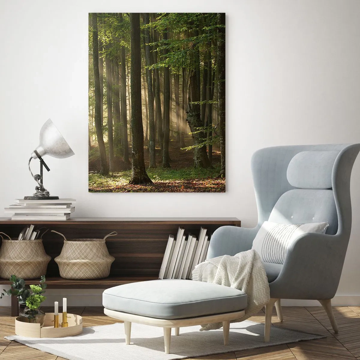 Üveg kép - Ragyogó tavaszi reggelen - 50x70 cm