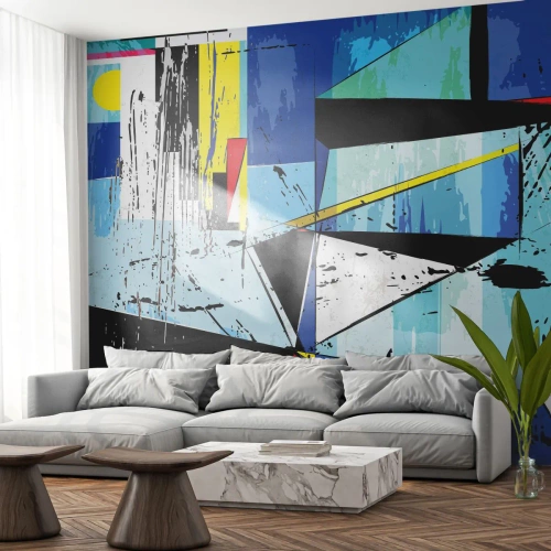 Fotótapéta Premium Canvas - Szögből nézni a világot... - Absztrakció, Darab, Modern minta - 200x140 cm