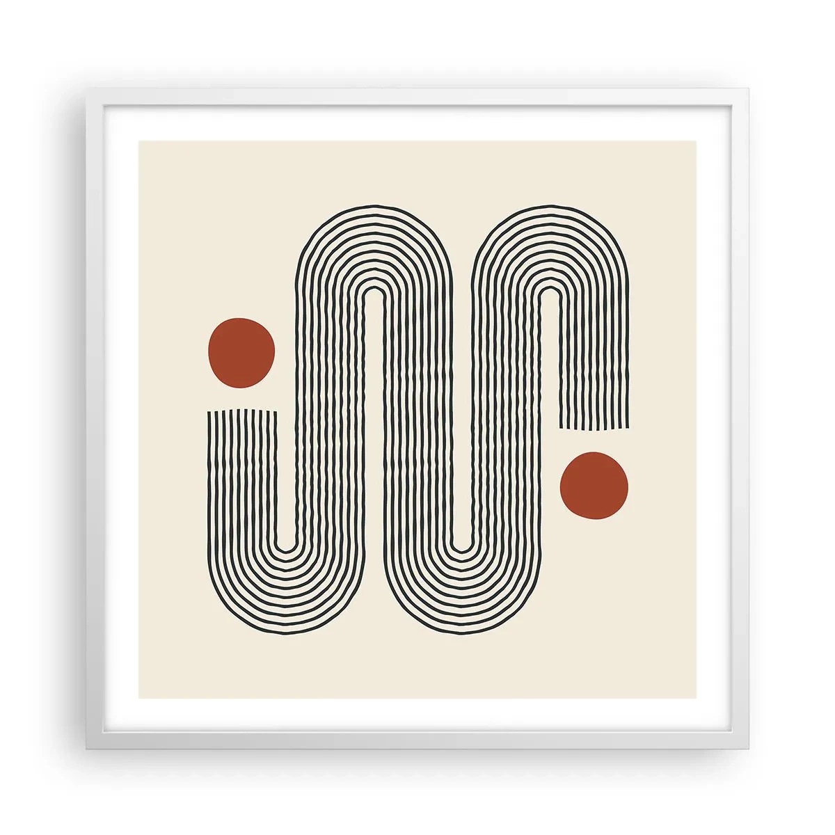 Poszter fekete keretben - Elejétől végéig - 60x60 cm