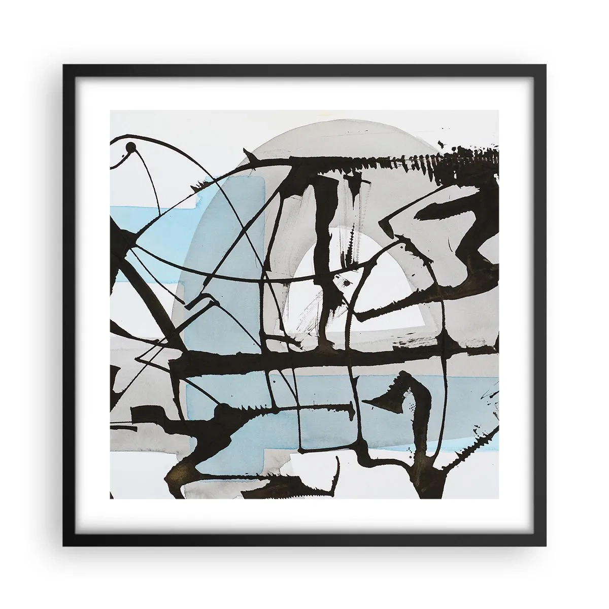 Poszter fehér keretben - Mindennek ellenére kék - 50x50 cm