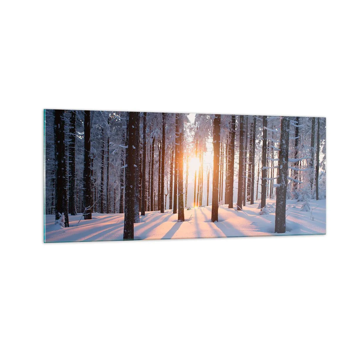 Üveg kép - Egyértelműen fekete-fehéren - 100x40 cm