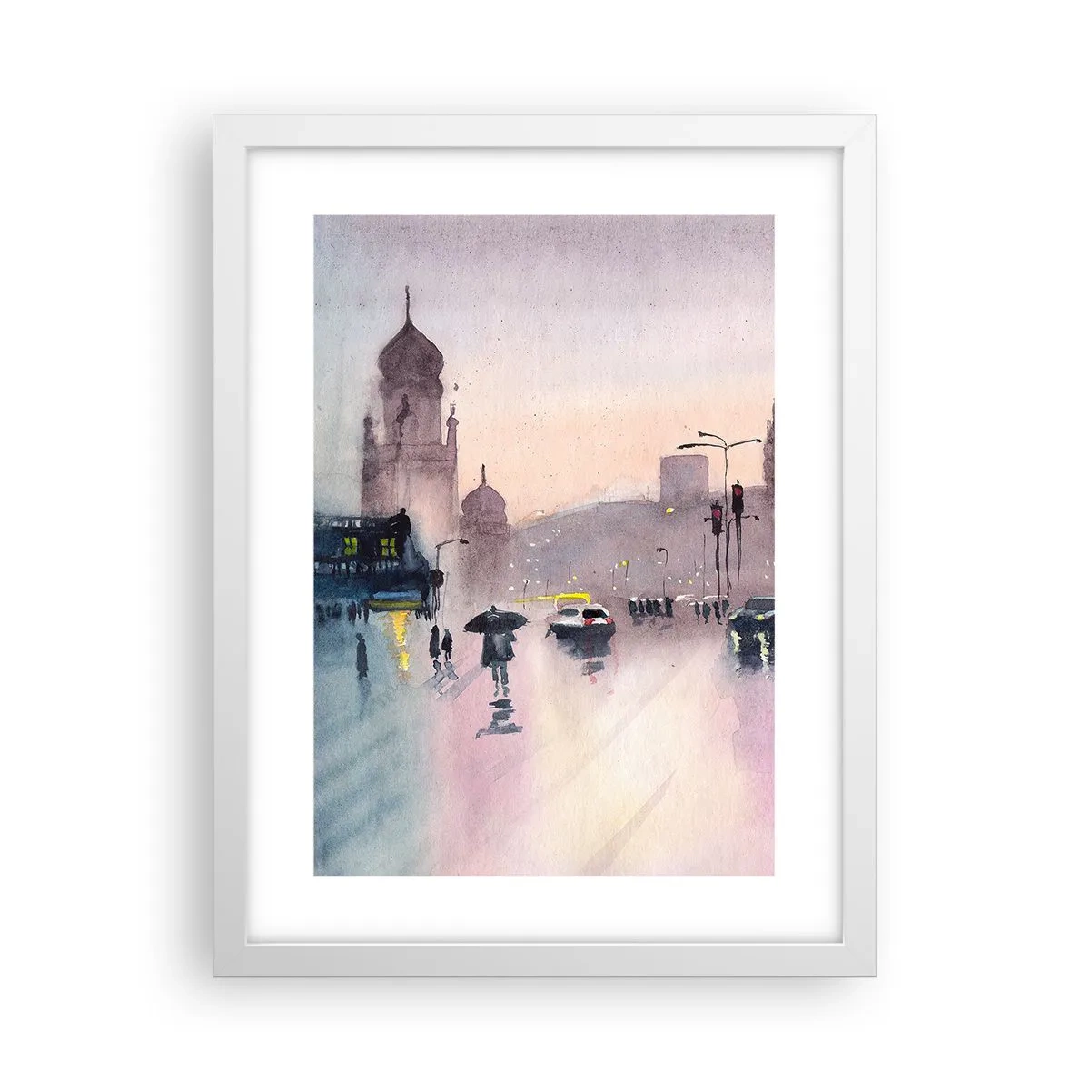 Poszter fekete keretben - Az esős ködben - 30x40 cm