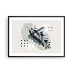 Poszter fehér keretben - Természet és geometria – két rend? - 70x50 cm
