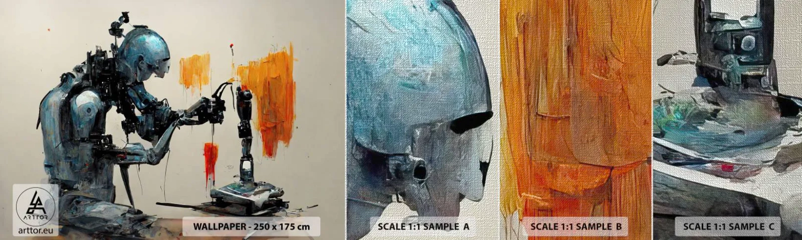 Fotótapéta Minta Premium Canvas - Már holnap... - Művész, Mesterséges intelligencia, Robot - 100x30 cm