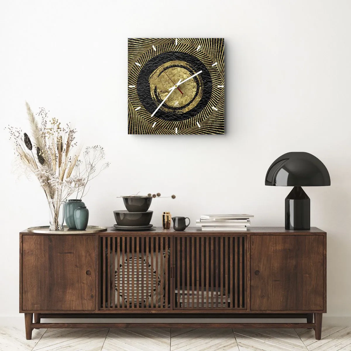 Falióra, Óra - Glamour kompozíció - 40x40 cm