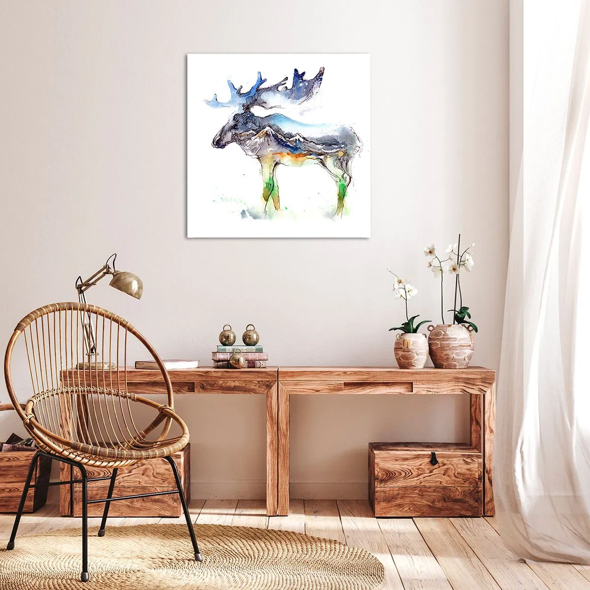 Vászonkép - Egy téli mese hőse - 70x70 cm