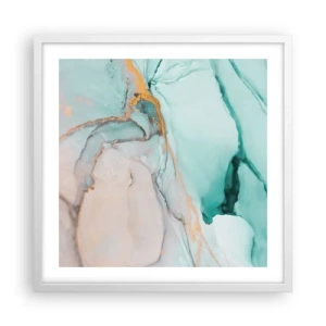 Poszter fekete keretben - Formák és színek tánca - 50x50 cm