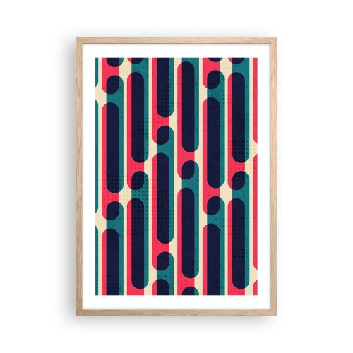 Poszter világos tölgy keretben - Mélységben és előre - 50x70 cm