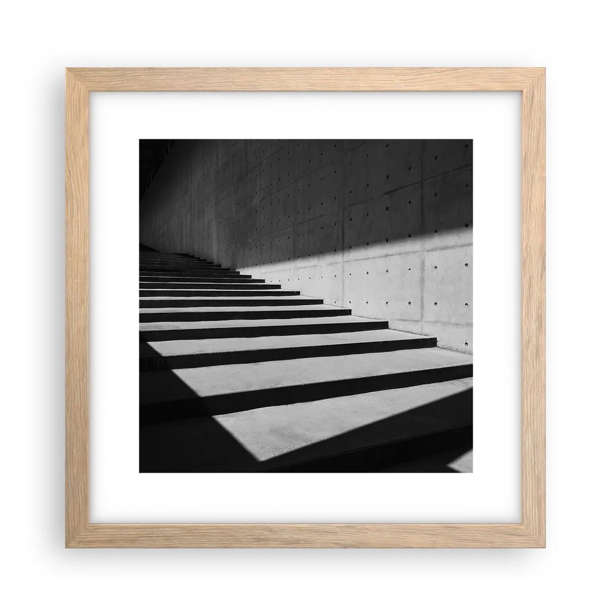 Poszter világos tölgy keretben - A modernizmus nyers szépsége - 30x30 cm