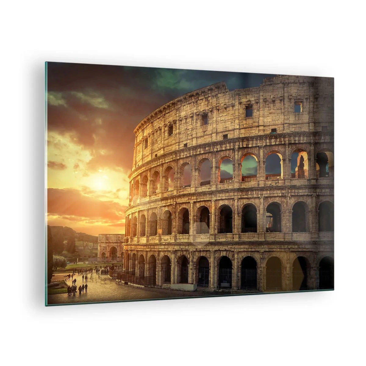 Üveg kép - Egy kolosszális benyomás - 70x50cm - Kolosszális benyomás - Modern fali dekoráció nappalihoz és hálószobához ARTTOR