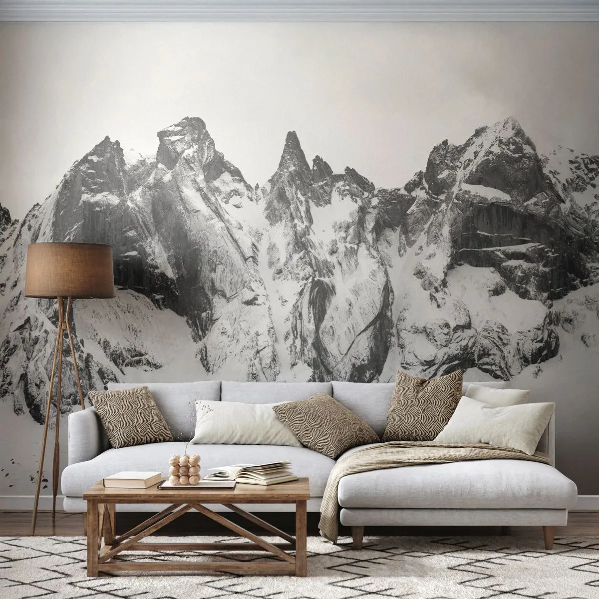 Fotótapéta Premium Canvas - Rémes gránit hegygerinc - Tájkép, Hegyek, Alpok - 250x175 cm