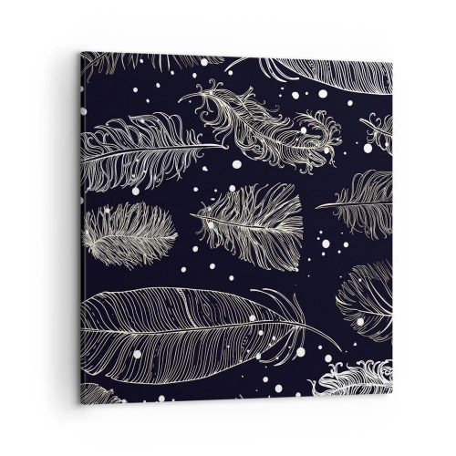 Vászonkép - Tollas csipke - 50x50 cm