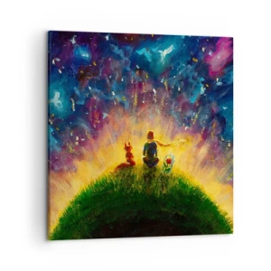 Vászonkép - Szerelem és barátság – az egész világ - 50x50 cm