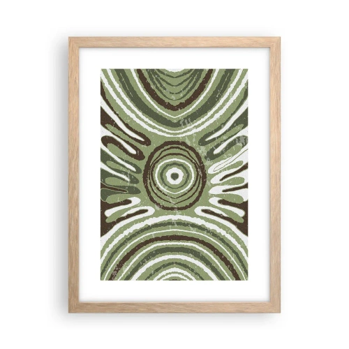 Poszter világos tölgy keretben - Az érzelmek robbanása - 30x40 cm