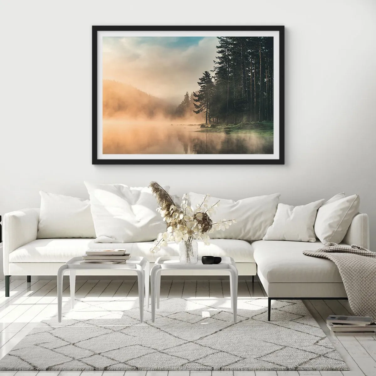 Poszter fehér keretben - A nap születése - 100x70 cm