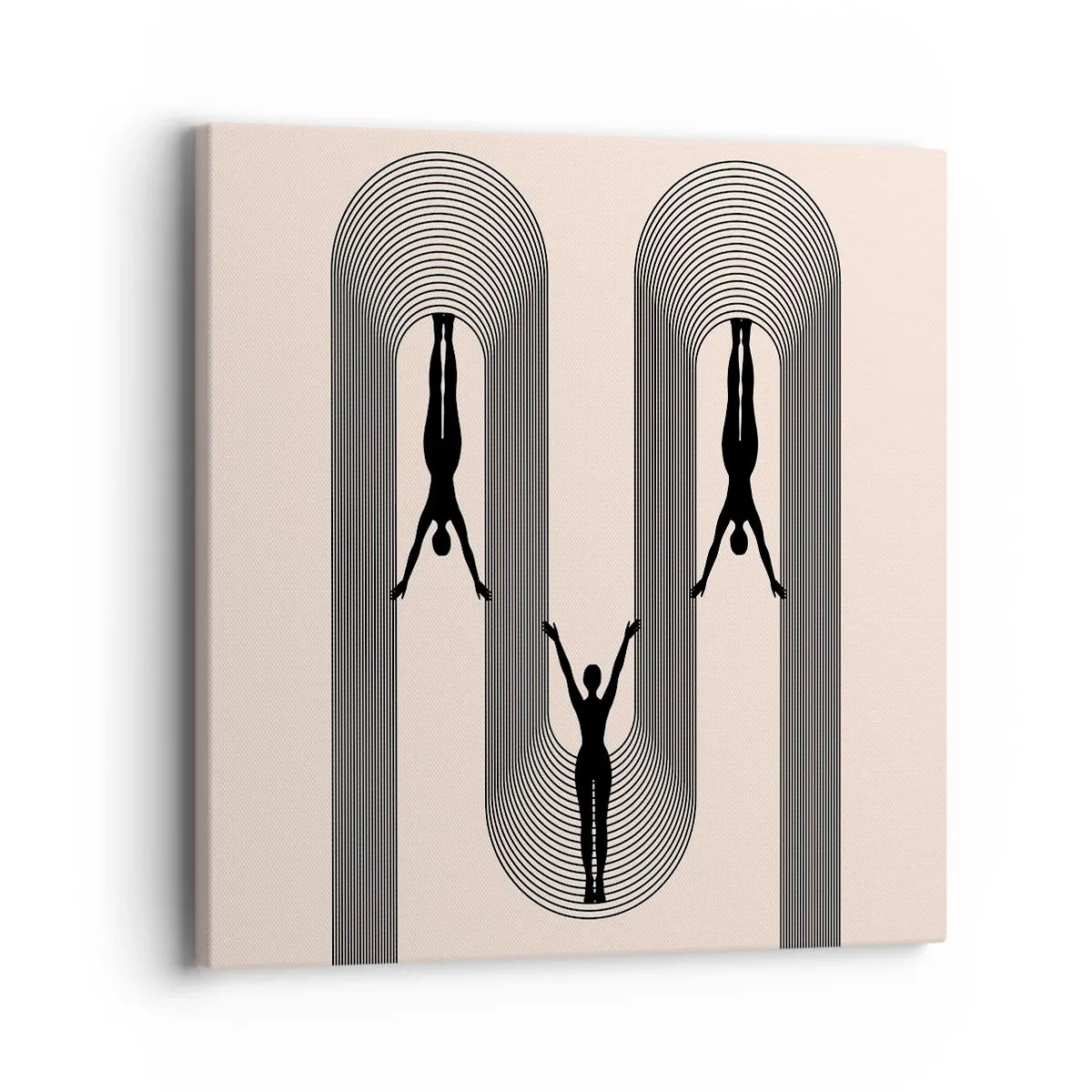 Vászonkép - Fejjel lefelé - 40x40 cm