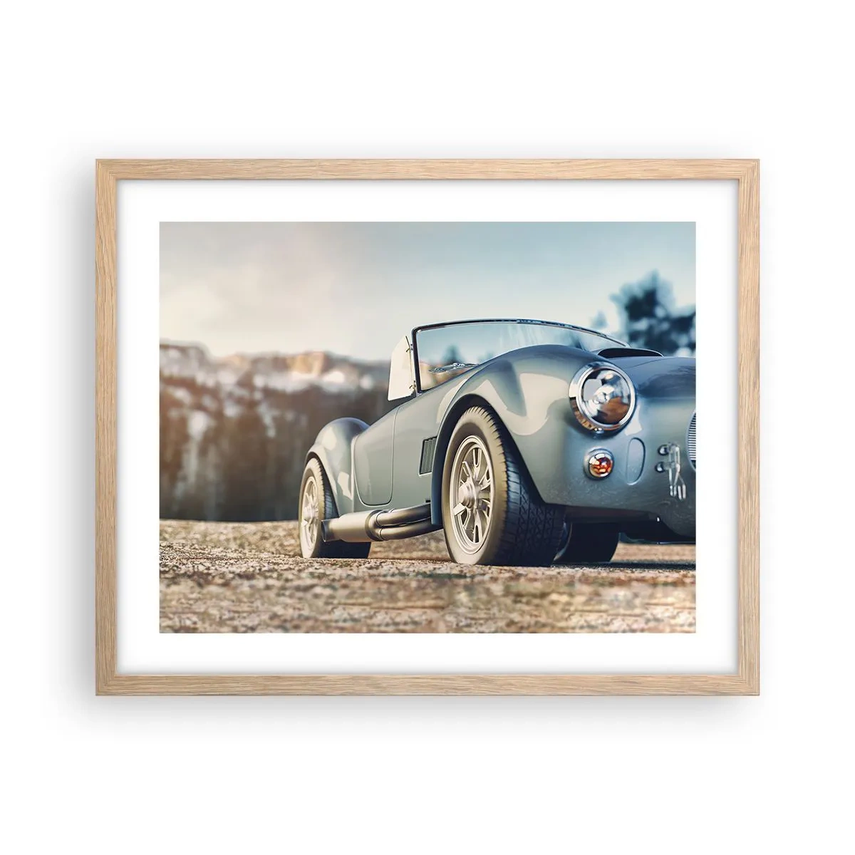 Poszter világos tölgy keretben - Mert a stílus számít - 50x40 cm